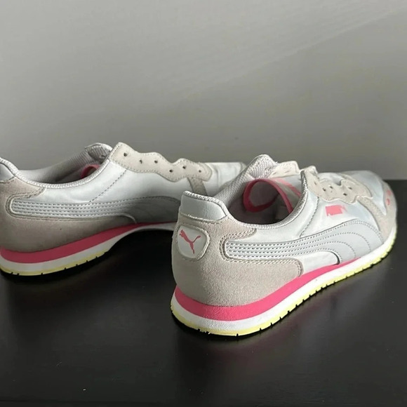 Puma Pink and Grey Sneakers Sz 6.5 - Picture 5 of 7